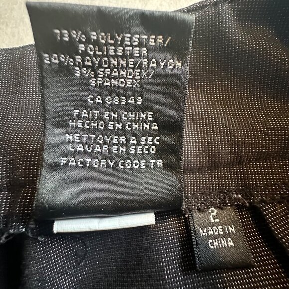 Nine West Suit Pants Women's size 2 charcoal grey gray wide leg dress pants - Picture 4 of 12